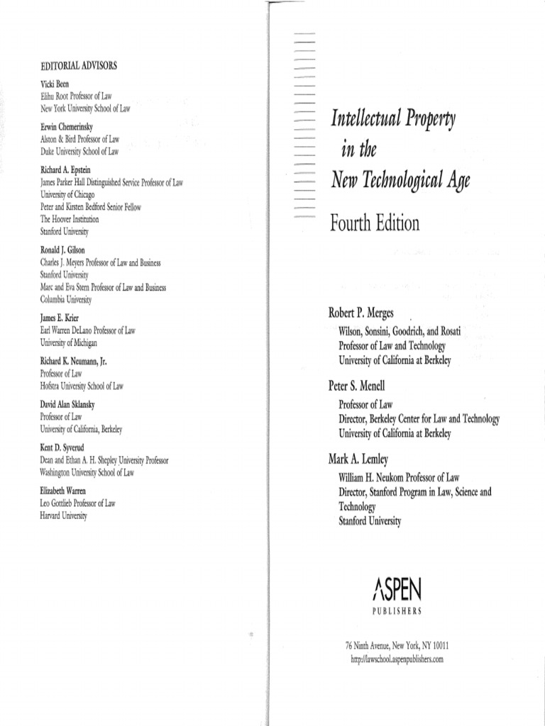 Intellectual Property in The New Age | PDF
