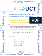 La Importancia de Los Agentes de Diagnóstico para La Prevención y El Control de Enfermedades Communes Prevalentes.