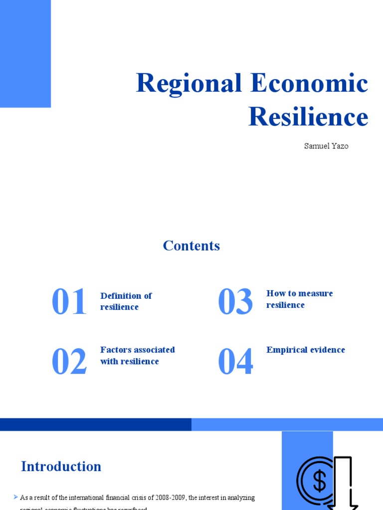 Understanding Regional Economic Resilience | PDF | Ecological ...