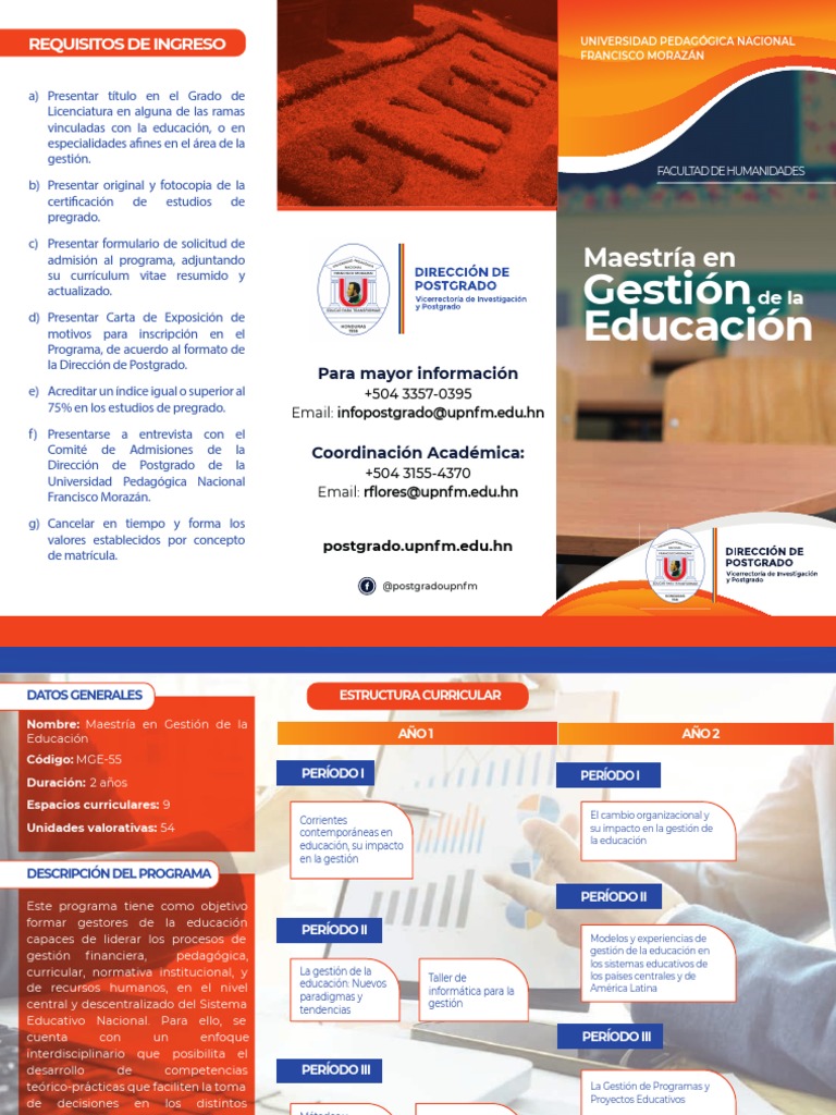 Maestría en Gestión Educativa | PDF | Plan de estudios