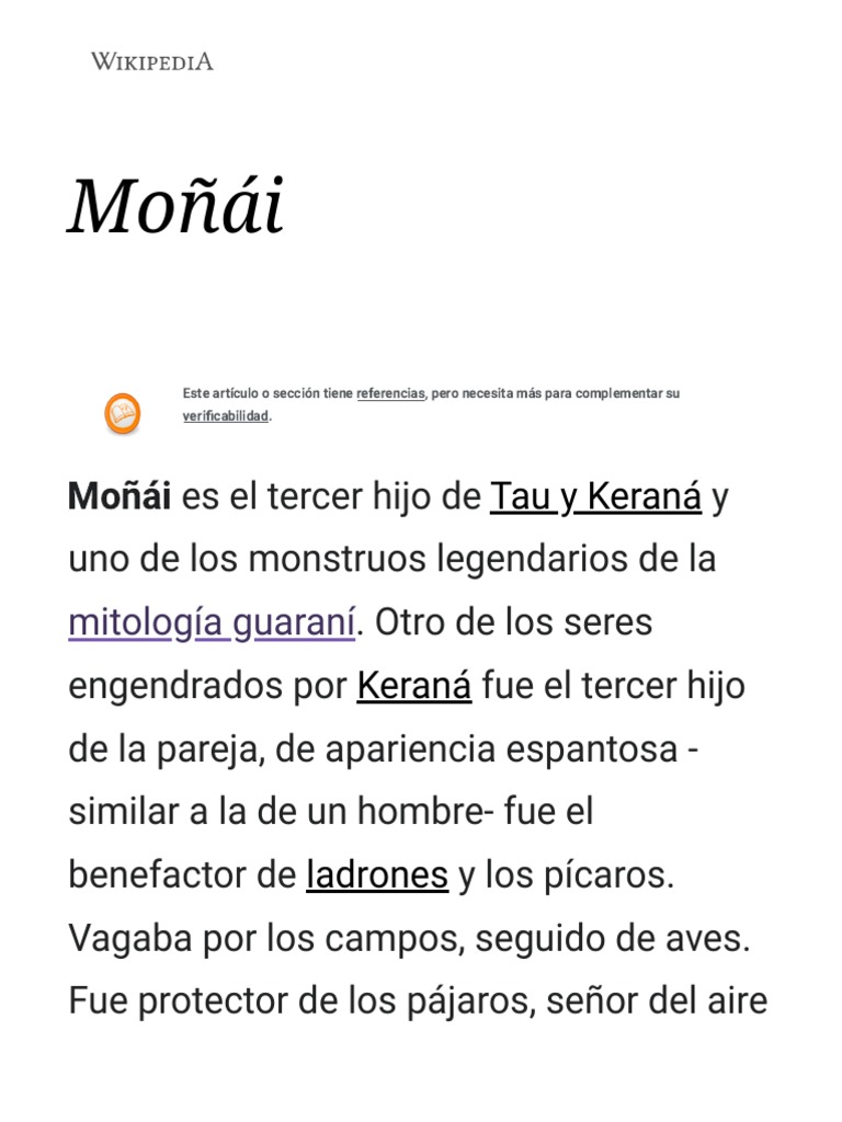 Moñái - Wikipedia, la enciclopedia libre