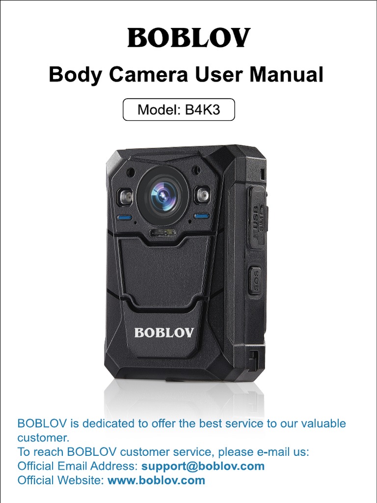 CP1A0037US B4K3 Body Camera User Manual 2023.2.9 | PDF