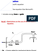 3 Fluid Energy Equation and Applications of The Bernoulli's Equation