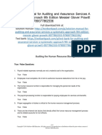 Auditing and Assurance Services A Systematic Approach 9th Edition Messier Test Bank 1