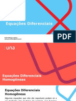 Equações Diferenciais Homogêneas