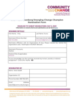 2023 Pablo Eisenberg Emerging Change Champion Award Nomination Form