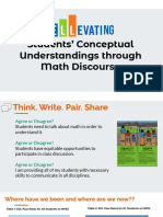 Students' Conceptual Understandings Through Math Discourse