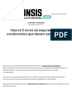 Veja Os 5 Erros Na Segurança Dos Condomínios Que Devem Ser Evitados