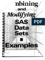 Combing and Modifying Sas Data Set