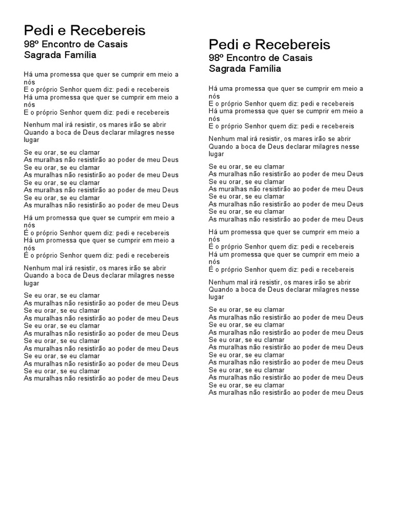 Pedi e Recebereis | PDF
