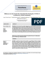 Psicothema: Differences in The Sexual Life of Spanish Men During The COVID-19 Lockdown by Sexual Orientation