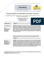 Psicothema: Spanish Adaptation of The Intensified Job Demands Scale (IDS)