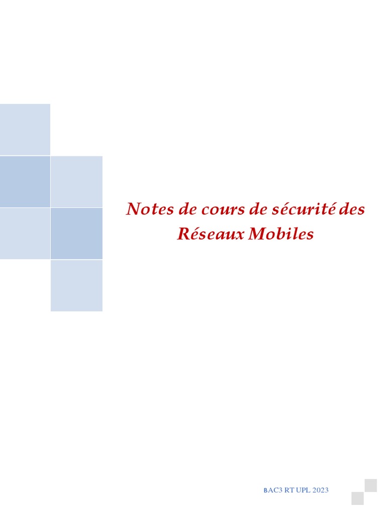Note De Cours Srmf Pdf