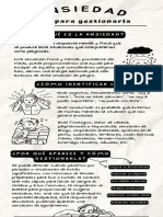 Infografía Guía Cómo Superar La Ansiedad Doodle Blanco y Negro