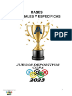 Bases Juegos Deportivos Copa Forga 2023 - 2