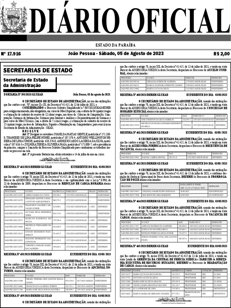 PORTARIA DE FISCAL DE CONTRATO - P. E. 031-2023 - Prefeitura