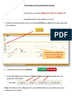 Instructivo para Actualizacion de Datos: Diligenciar Todos Los Campos