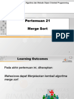 Pertemuan 21 Merge Sort