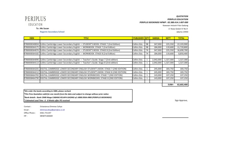 (Periplus) Regents Lower Secondary | PDF
