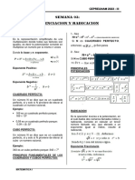 SEMANA 04 - Potenciacion y Radicacion 