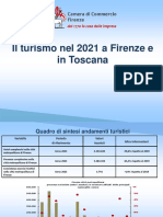 Il Turismo Nel 2021 A Firenze e in Toscana