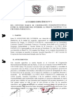 Acuerdo Entre Cruz Roja, Ministerio Del Interior y Policia Nacional Año 2014