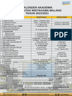 Kalender Akademik Uwg Tahun 2022 2023 Ok