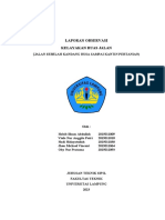 Laporan Observasi Kelayakan Jalan (Kelompok 1) Fixxx