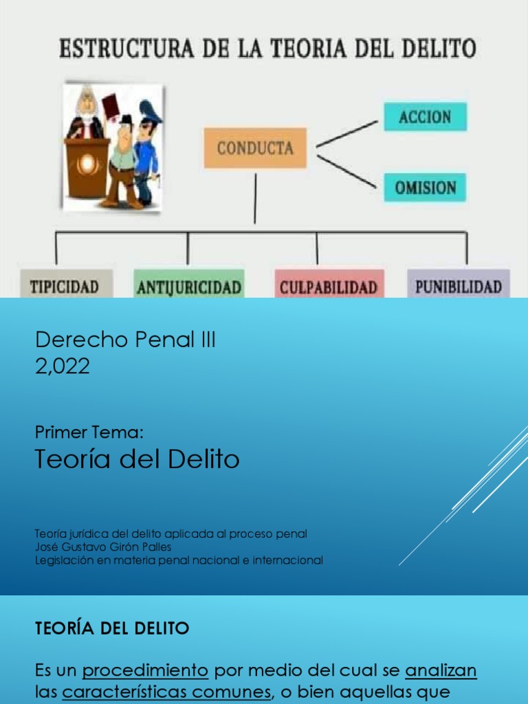 Estructura de la Teoría del Delito | PDF | Derecho penal | Crímenes