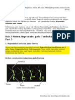 Ringkasan Materi IPA Kelas 9  Bab 2 _ Reproduksi Aseksual pada Hewan