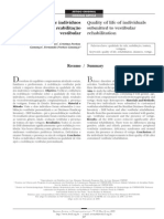 Qualidade de vida de indivíduos submetidos à reabilitação vestibular