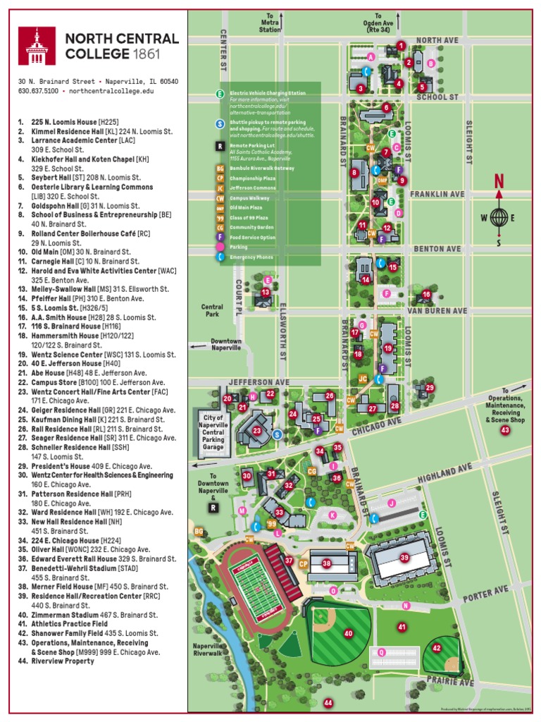 NCC Campus Map and Directory - 2022-2023 | PDF