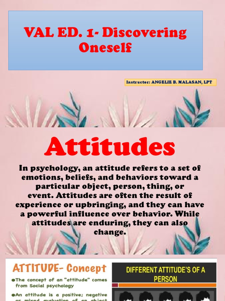 Concept Of Attitude