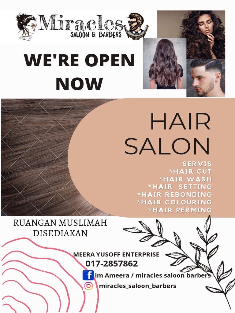 Hair Salon Promotion Flyer PDF