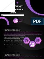 Hojas de Proceso y Analisis de Prueba y Error