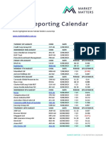 FY23 Reporting Schedule - Market Matters-1