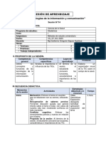 S14 - Sesión de Aprendizaje