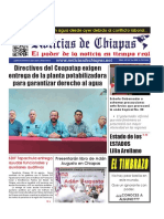 Periódico Noticias de Chiapas, Edición Virtual Miércoles 09 de Agosto de 2023
