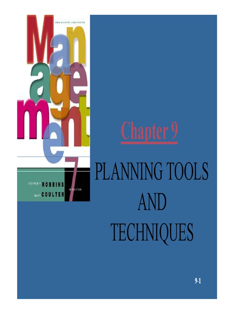 Planning Tools and Techniques Overview | PDF