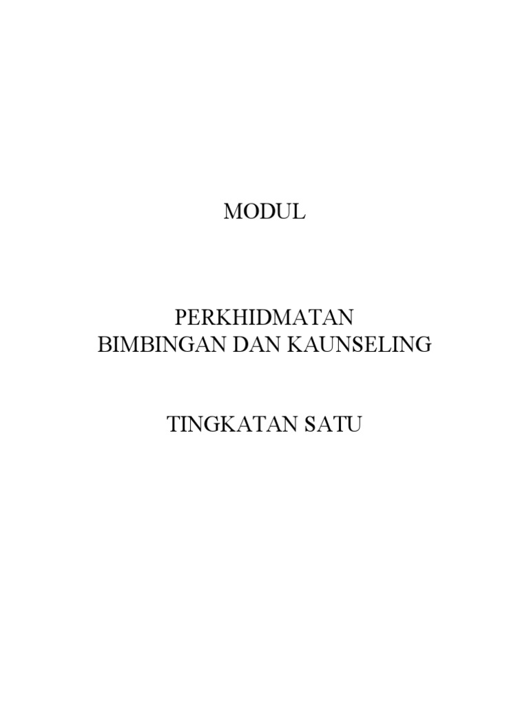 Modul Tingkatan 1 Pdf