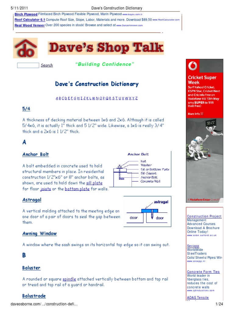 8 Construction Dictionary PDF