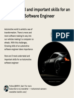 5 Important Skills For An Automotive Software Engineer