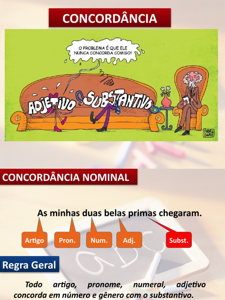 Concordância Verbal e Nominal: Regras e Exemplos | PDF