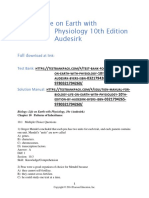 Biology Life On Earth With Physiology 10th Edition Audesirk Test Bank 1