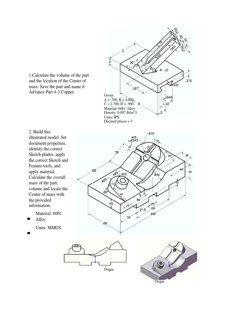Examen de Solidworks | PDF