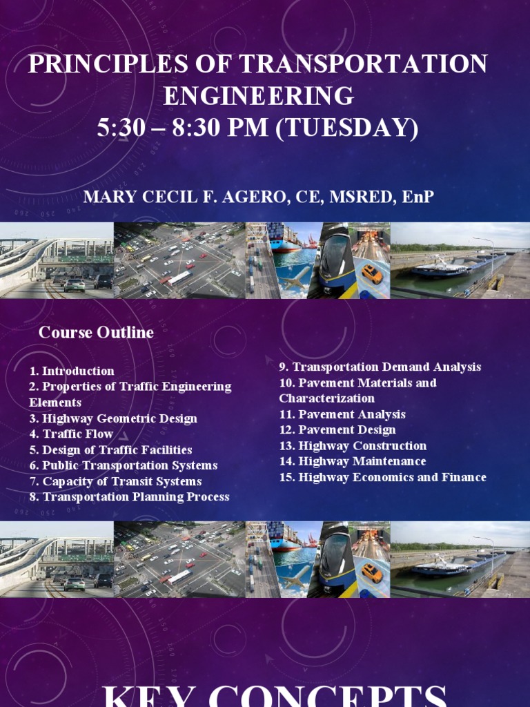 Objectives Of Transportation Engineering