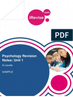 Unit 1 Psychology Revision Notes