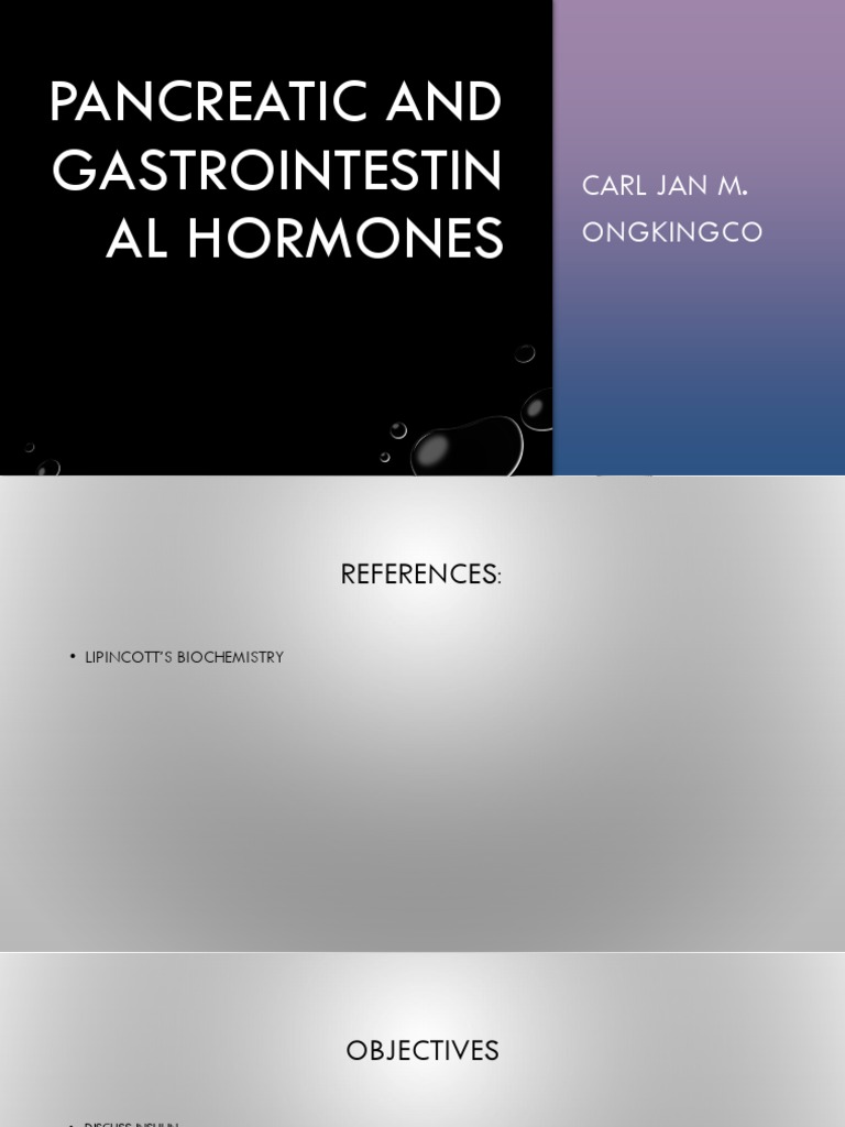 Hormones Pancreatic Hormones | PDF
