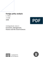 57001785 Foreign Policy Analysis