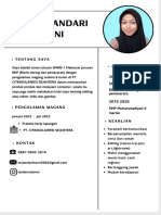 Putih Minimalis CV Kerja Start Up Teknologi Resume